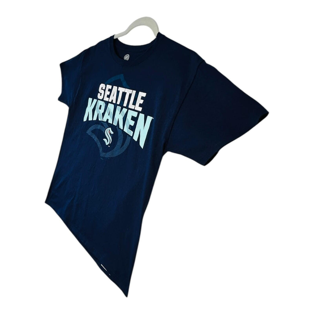 NHL Seattle Kraken T-Shirt Men's Uk Size M Blue Crew Neck