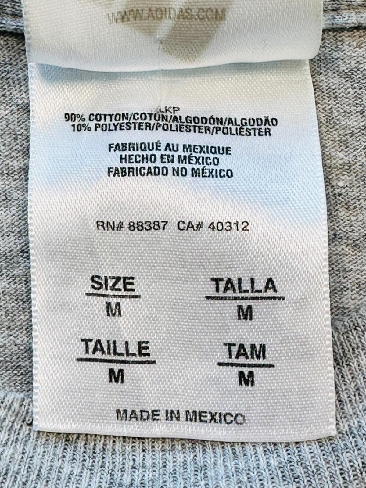 Adidas Perfect Gift T-Shirt Men's Uk Size M Grey