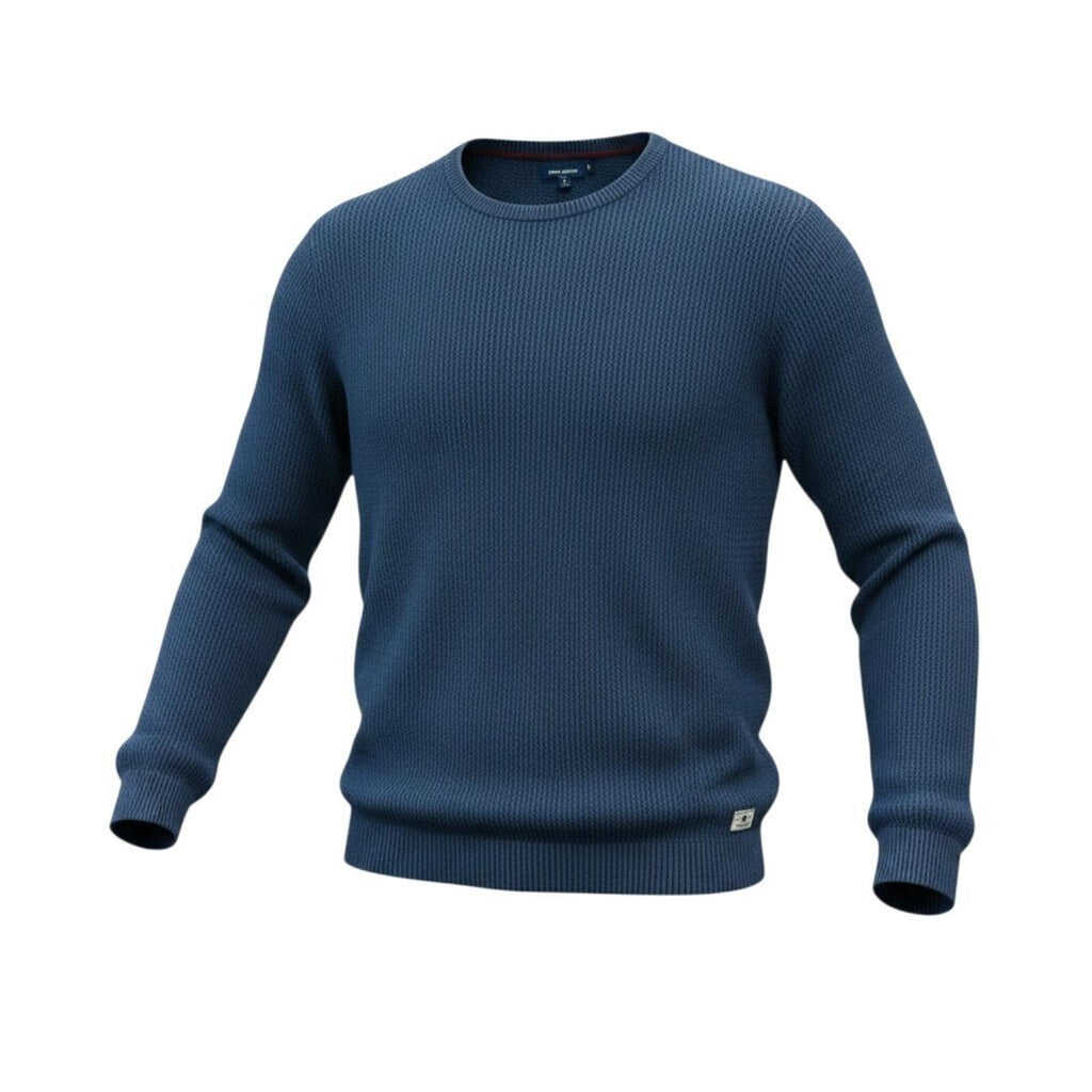 Jack & Jones Jumper Men's UK Size XL Blue Textured Knit