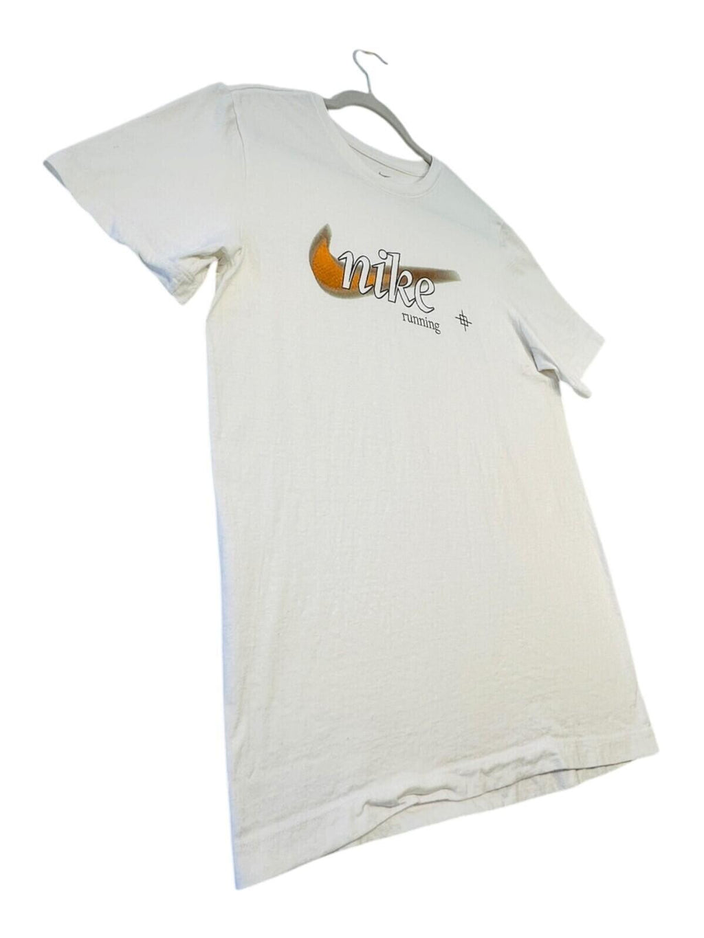 Nike Running T-Shirt Men's UK Size M White Graphic Print