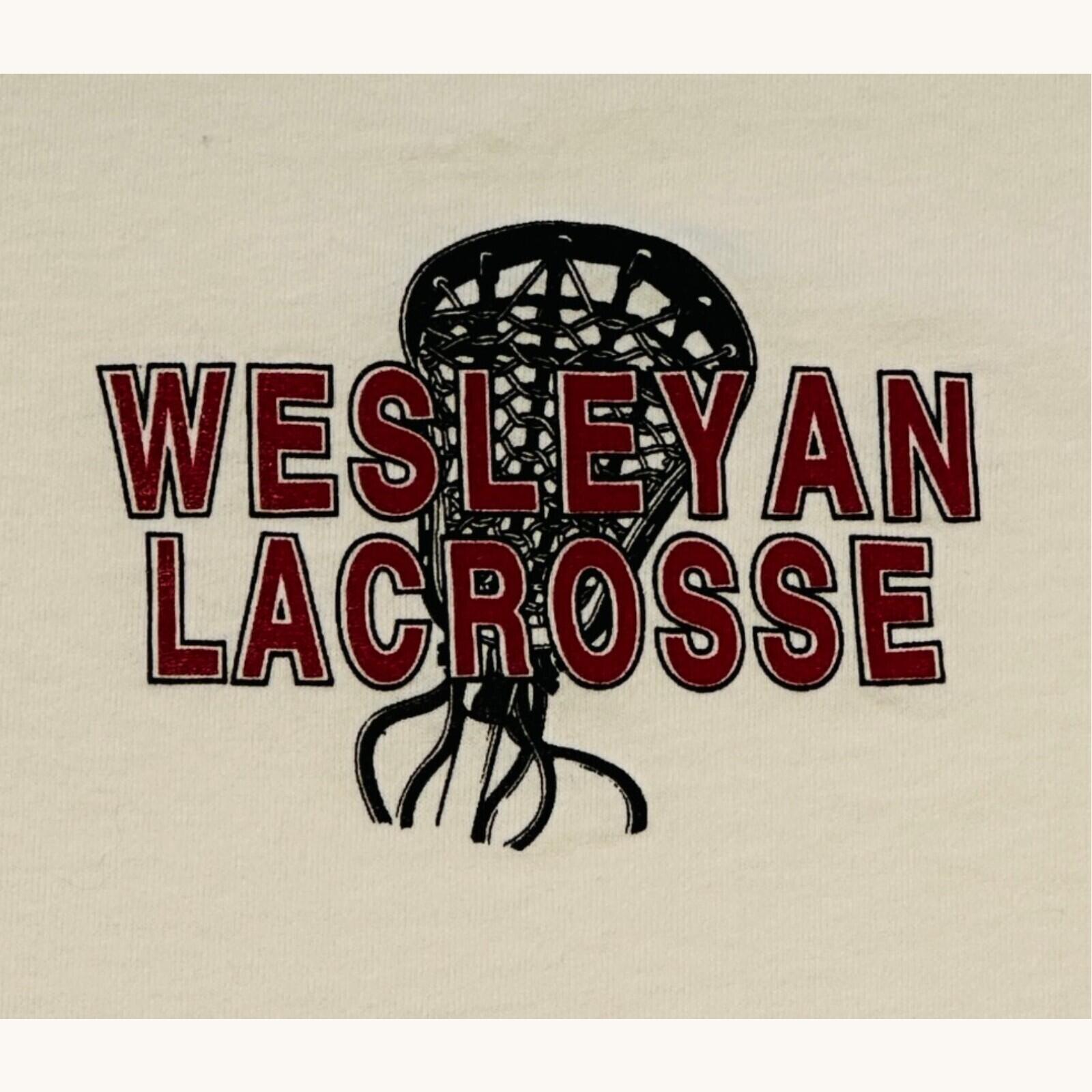 Champion Wesleyan Lacrosse T-Shirt Men's UK Size L White