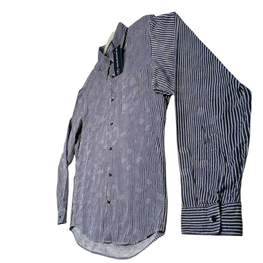 Hugo Boss Shirt Men's UK Size L Blue Stripe Designer