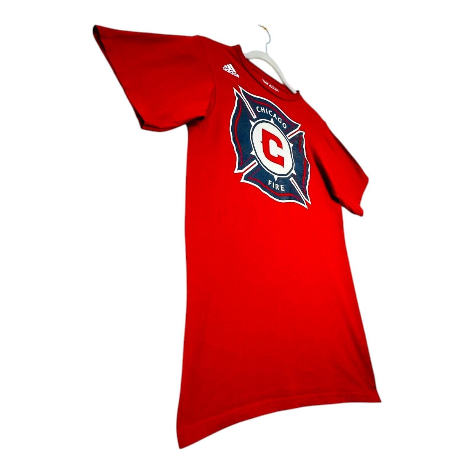 Adidas Chicago Fire T-Shirt Men's UK Size L Red Graphic