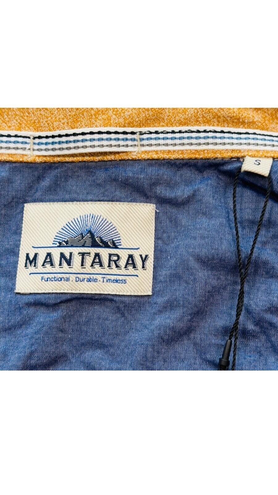 Mantaray Shirt Men's UK Size S Yellow Flannel Pocket