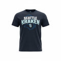 NHL Seattle Kraken T-Shirt Men's Uk Size M Blue Crew Neck