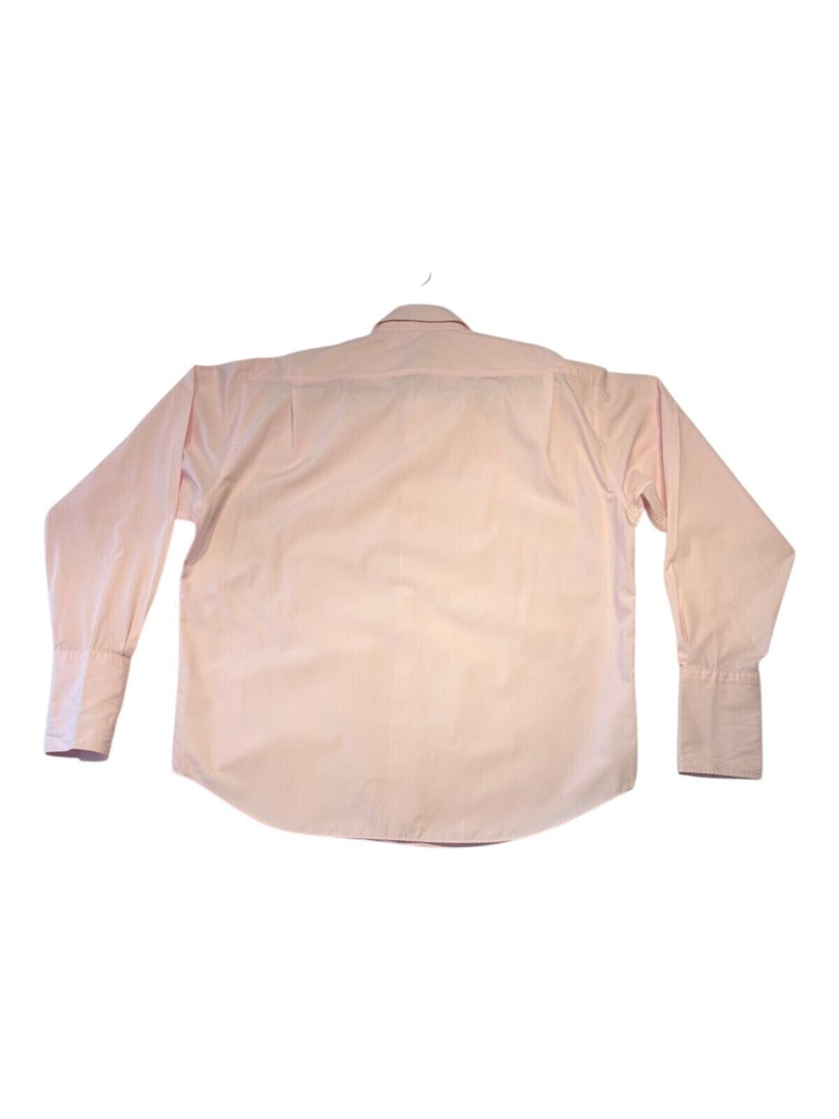 Yves Saint Laurent Shirt Men's UK Size 2XL Pink French Cuff