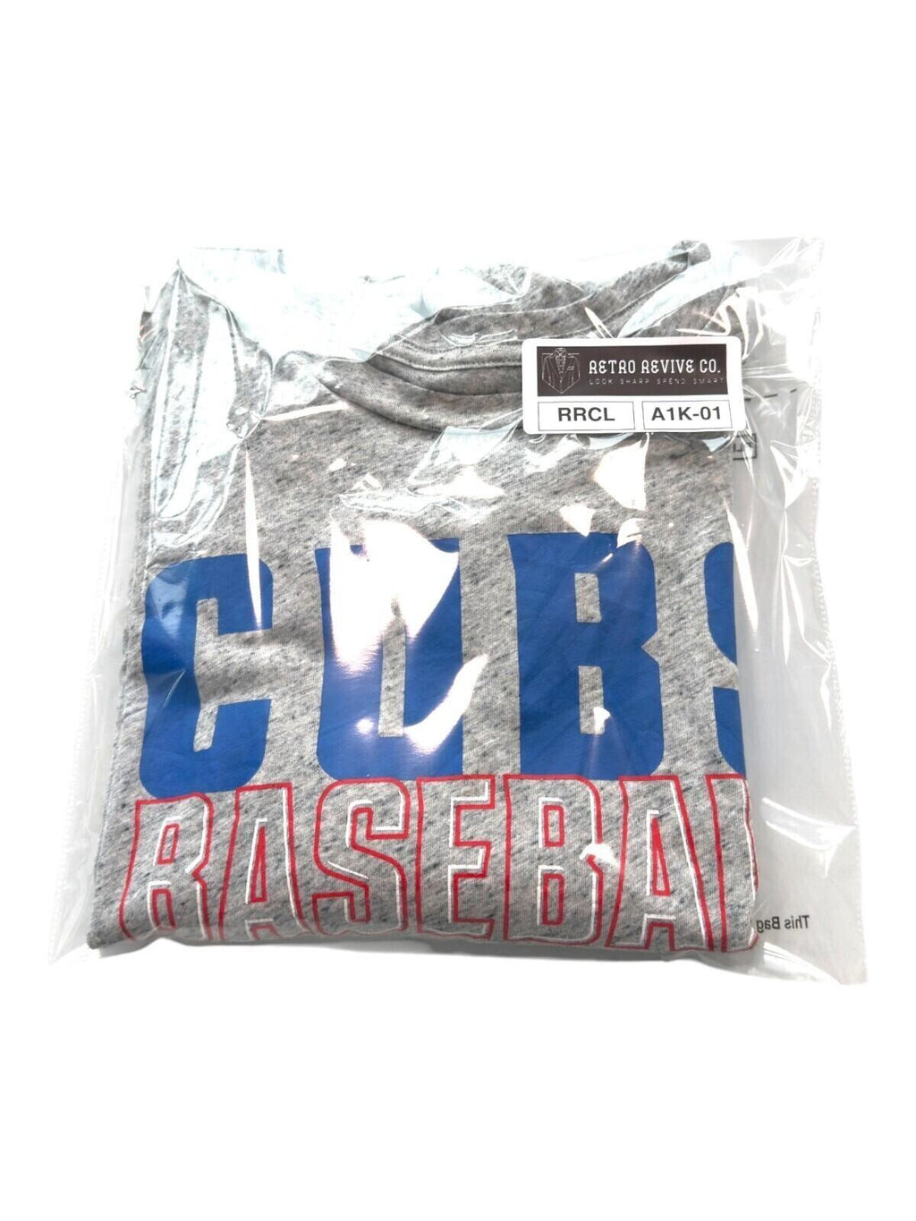 Majestic Cubs Baseball T-Shirt Men's UK Size L Grey