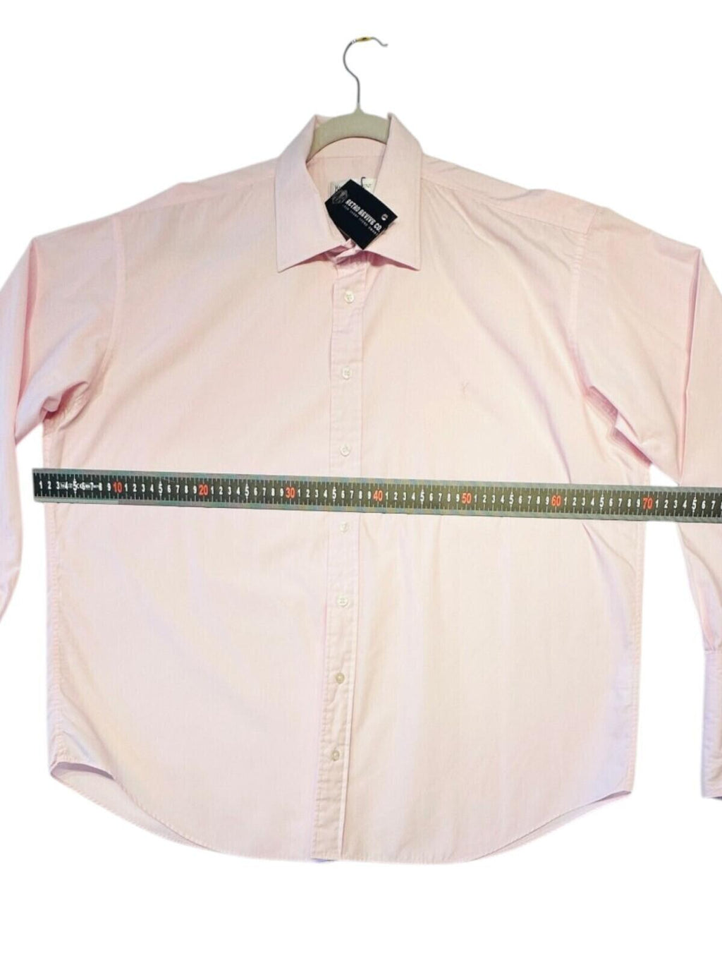 Yves Saint Laurent Shirt Men's UK Size 2XL Pink French Cuff