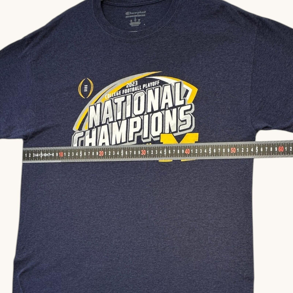 Champion Michigan Wolverines T-Shirt Men's UK Size L Grey