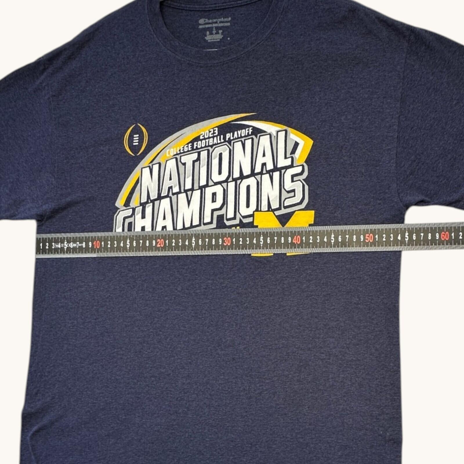 Champion Michigan Wolverines T-Shirt Men's UK Size L Grey