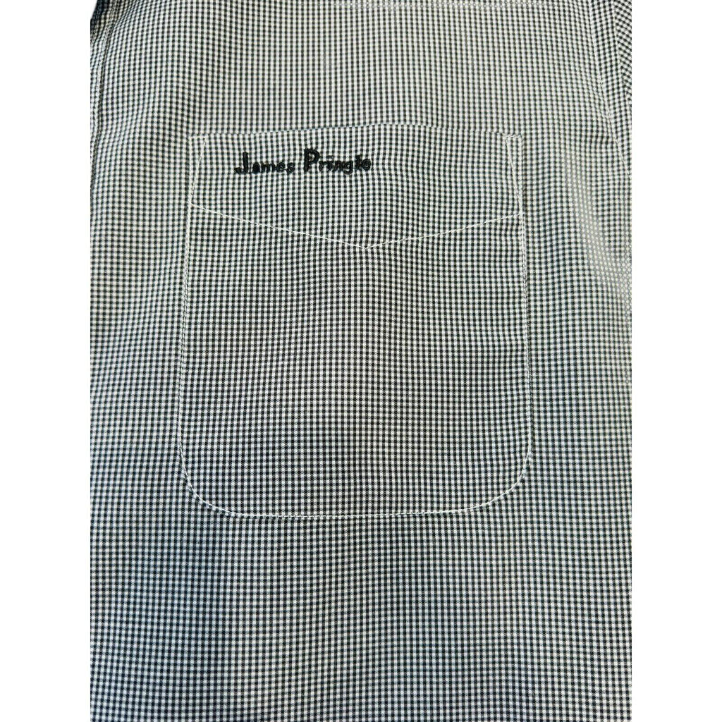 James Pringle Shirt Men's UK Size M Grey Embroidered Logo