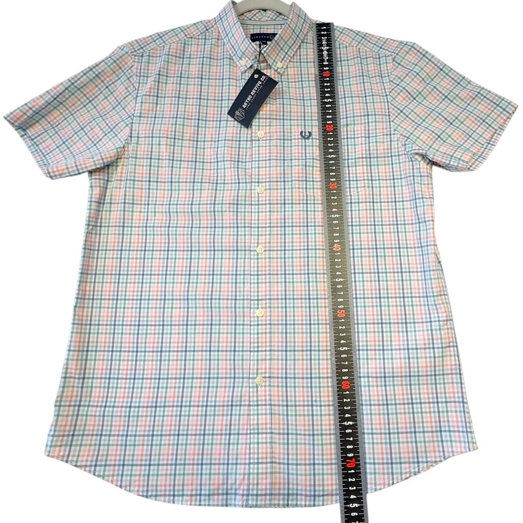 Lincoln Shirt Men's Uk Size M Multicolour Embroidered Logo