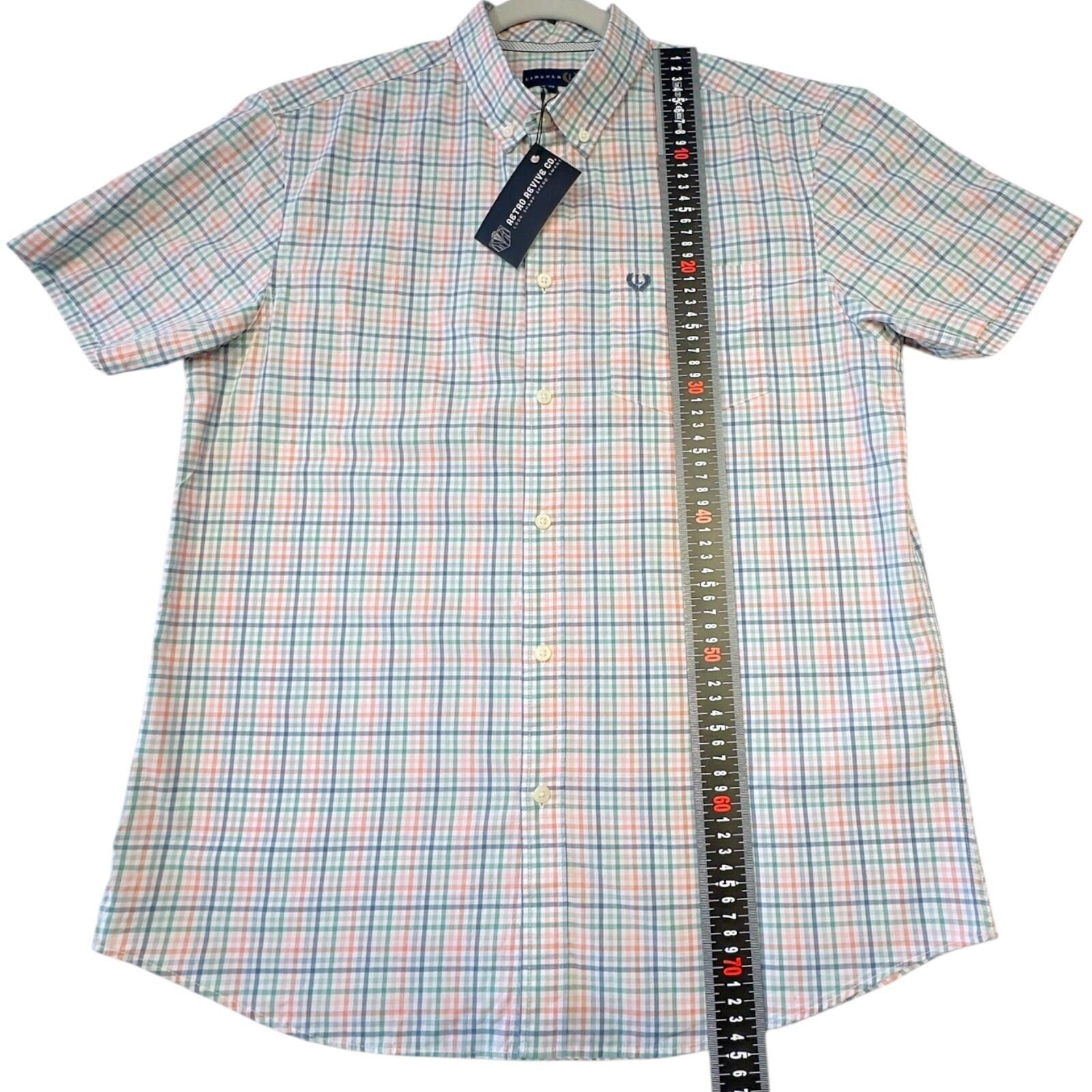 Lincoln Shirt Men's Uk Size M Multicolour Embroidered Logo