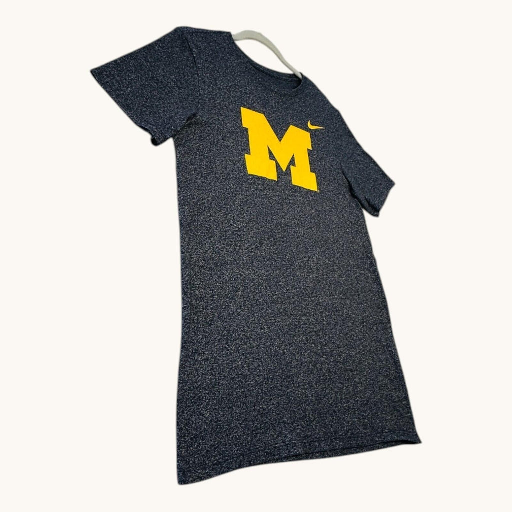 Nike Michigan Wolverines T-Shirt Men's UK Size S Grey