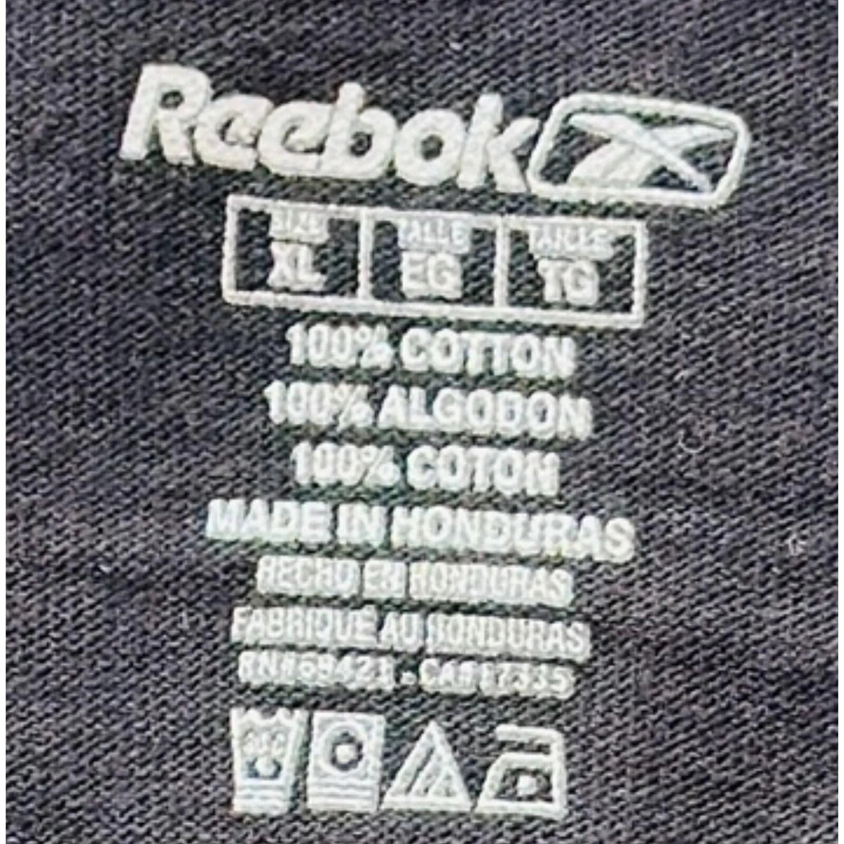 Reebok black t-shirt graphic print Super Bowl XLII helmets and team colors.