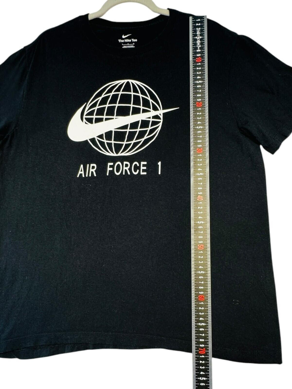 Nike Air Force 1 T-Shirt Men's UK Size L Black Graphic Print