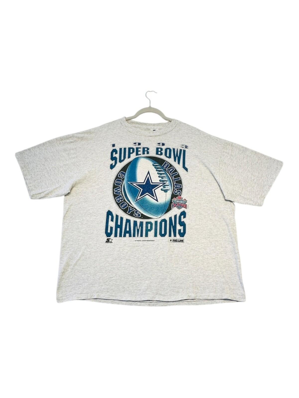 Starter Dallas Cowboys T-Shirt Men's UK Size XL Grey