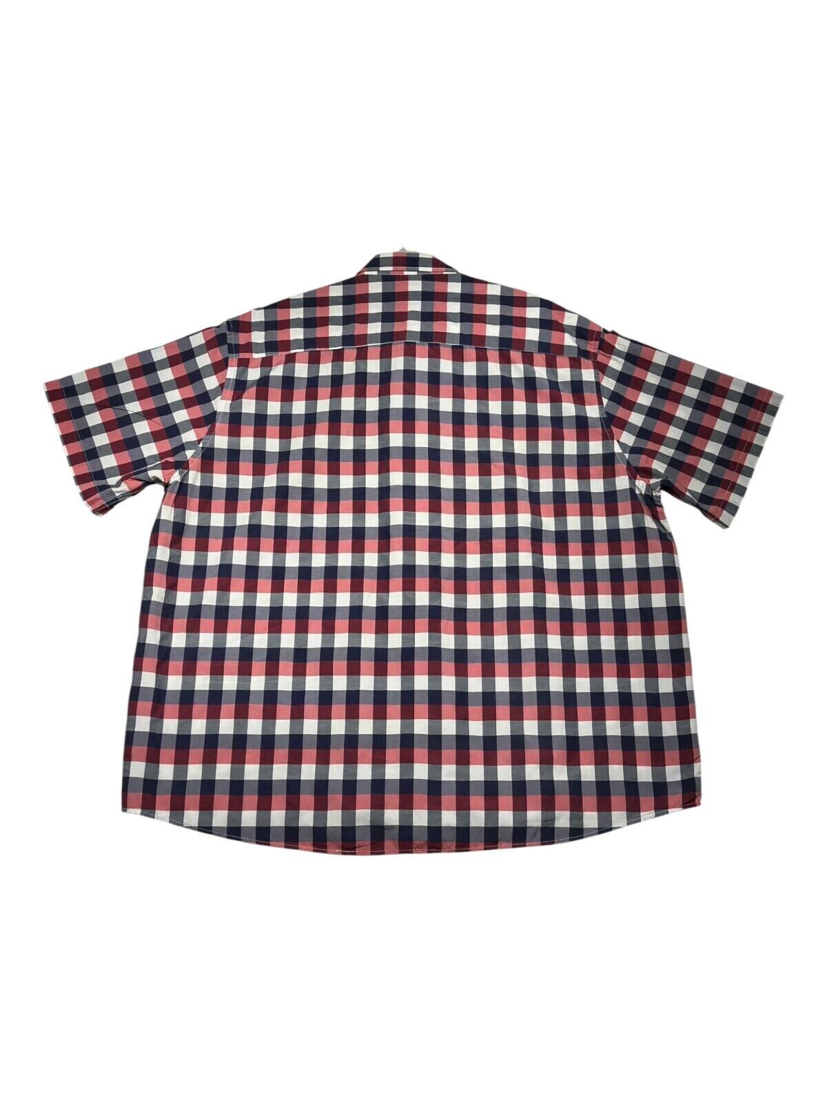 Kam Apparel Wear Shirt Men's UK Size 4XL Red Check Pocket