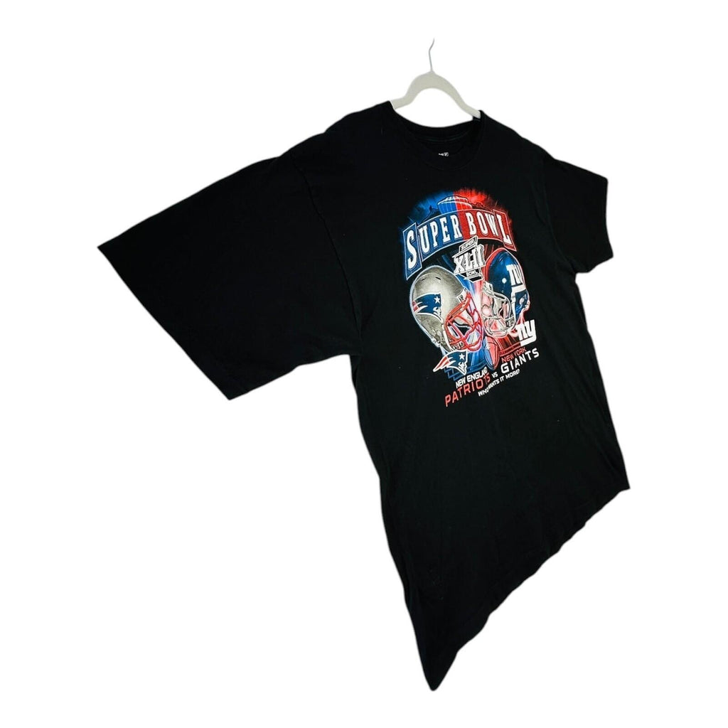 Reebok Patriots vs Giants T-Shirt Men's UK Size XL Black