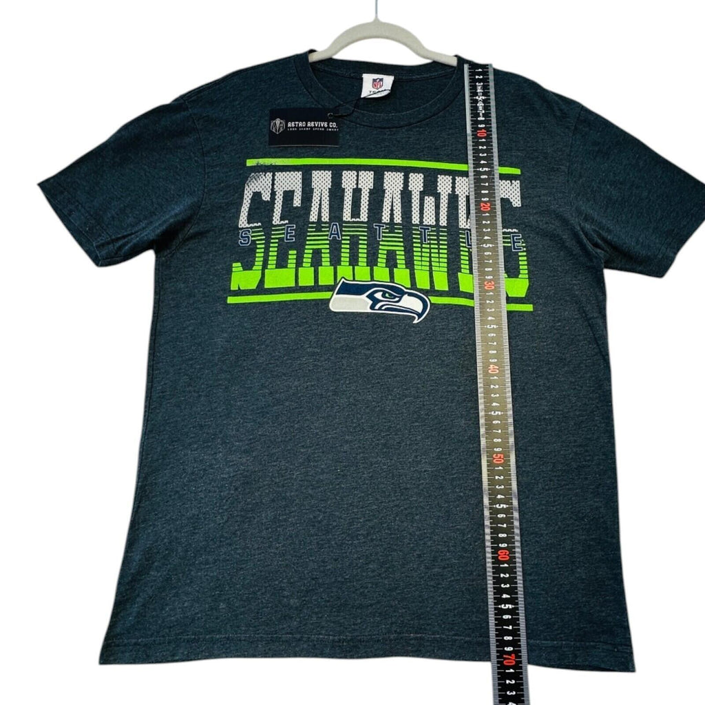 NFL Seahawks T-Shirt Men's UK Size L Grey Graphic Print