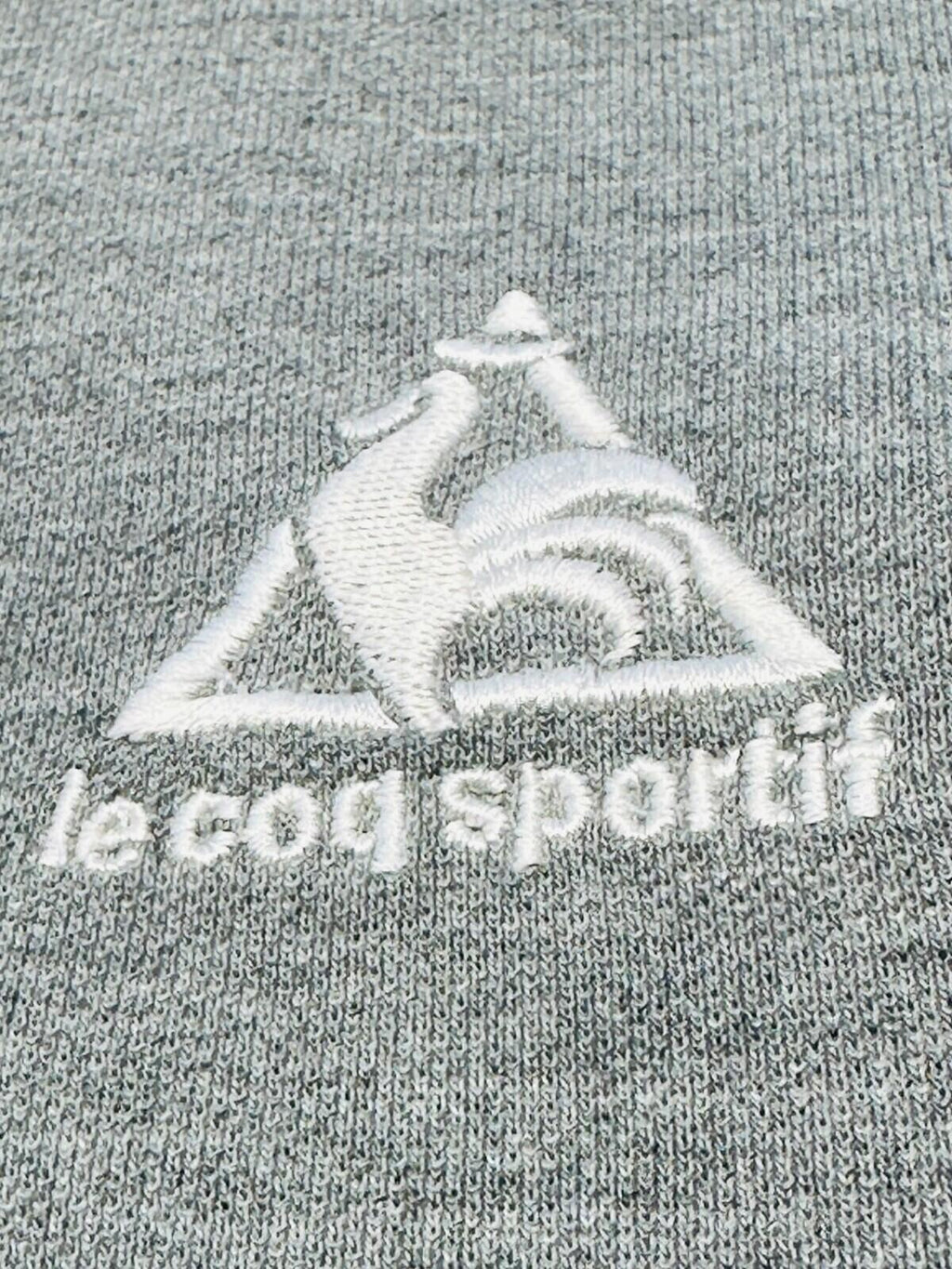 Le Coq Sportif Polo Shirt Men's UK Size XL Grey Short Sleeve