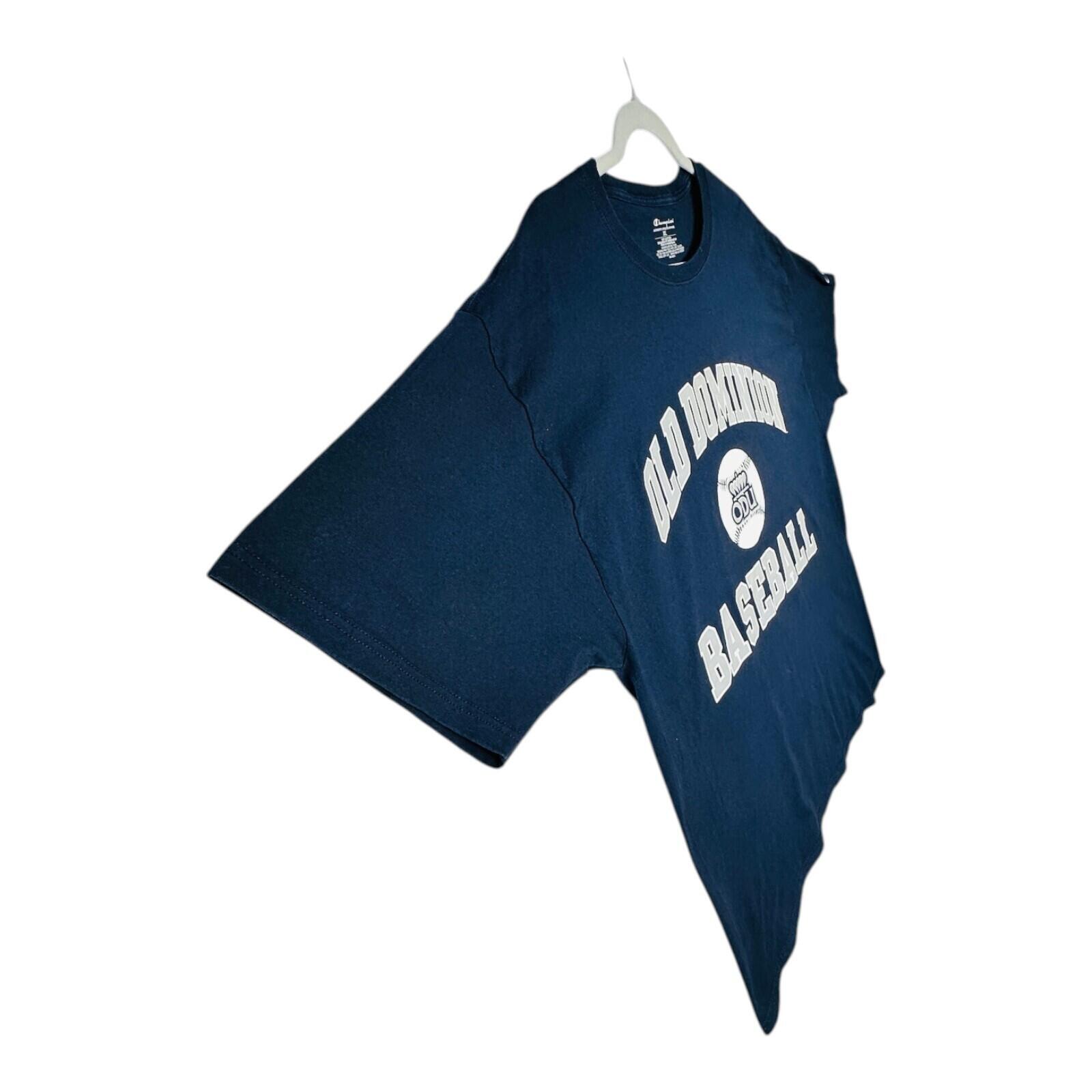 Champion Old Dominion T-Shirt Me's UK Size XL Blue Baseball