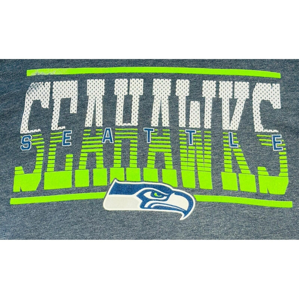 NFL Seahawks T-Shirt Men's UK Size L Grey Graphic Print