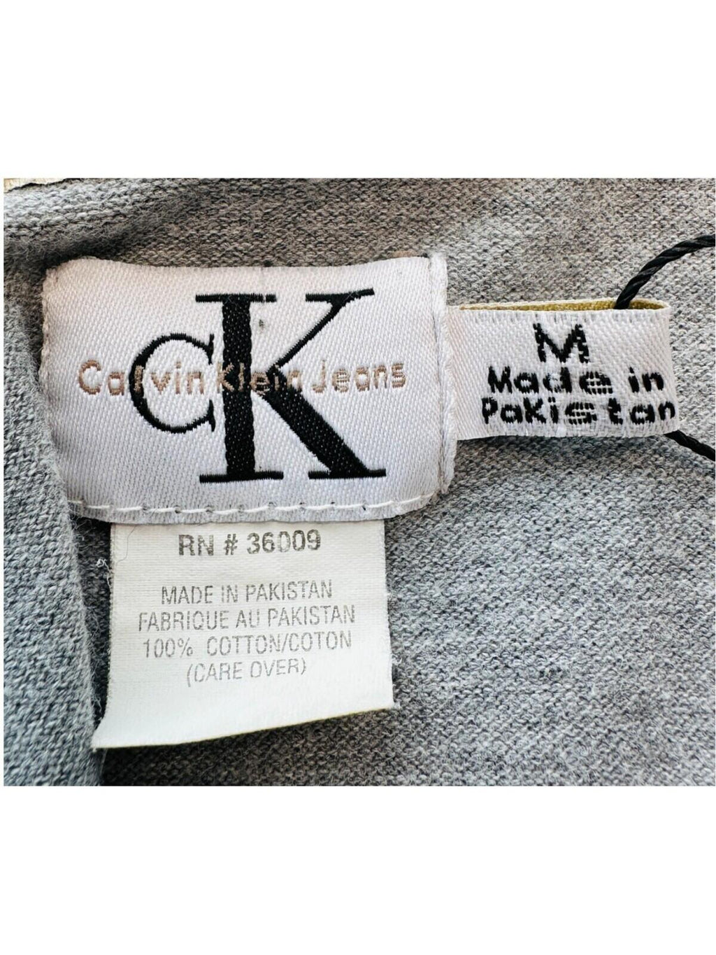 Calvin Klein Jeans Polo Shirt Men's UK Size M Grey