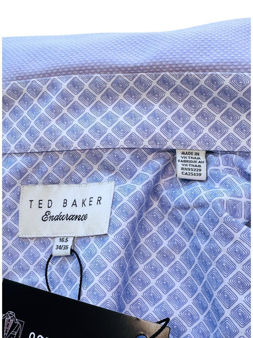 Ted Baker Shirt Men's UK Size L Blue Endurance Long Sleeve