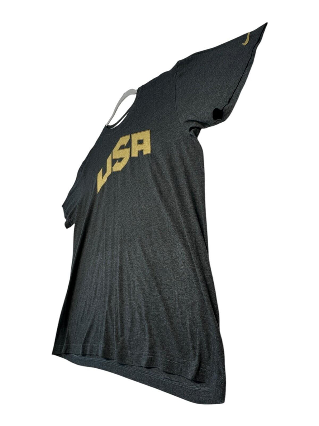 Nike USA T-Shirt Men's UK Size XL Grey Gold Graphic Print