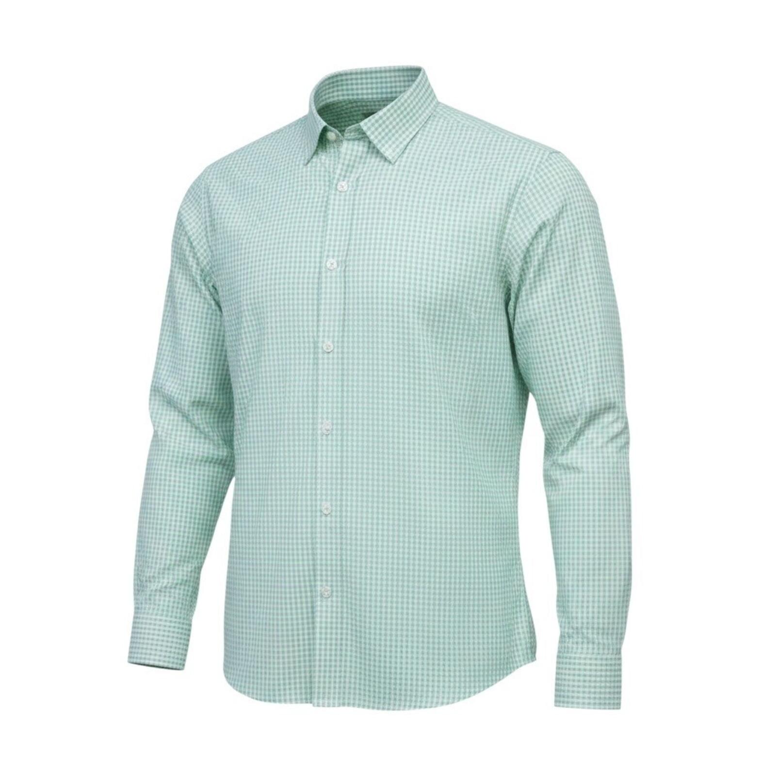 Tu Man Shirt Men's UK Size L Green Check Long Sleeve