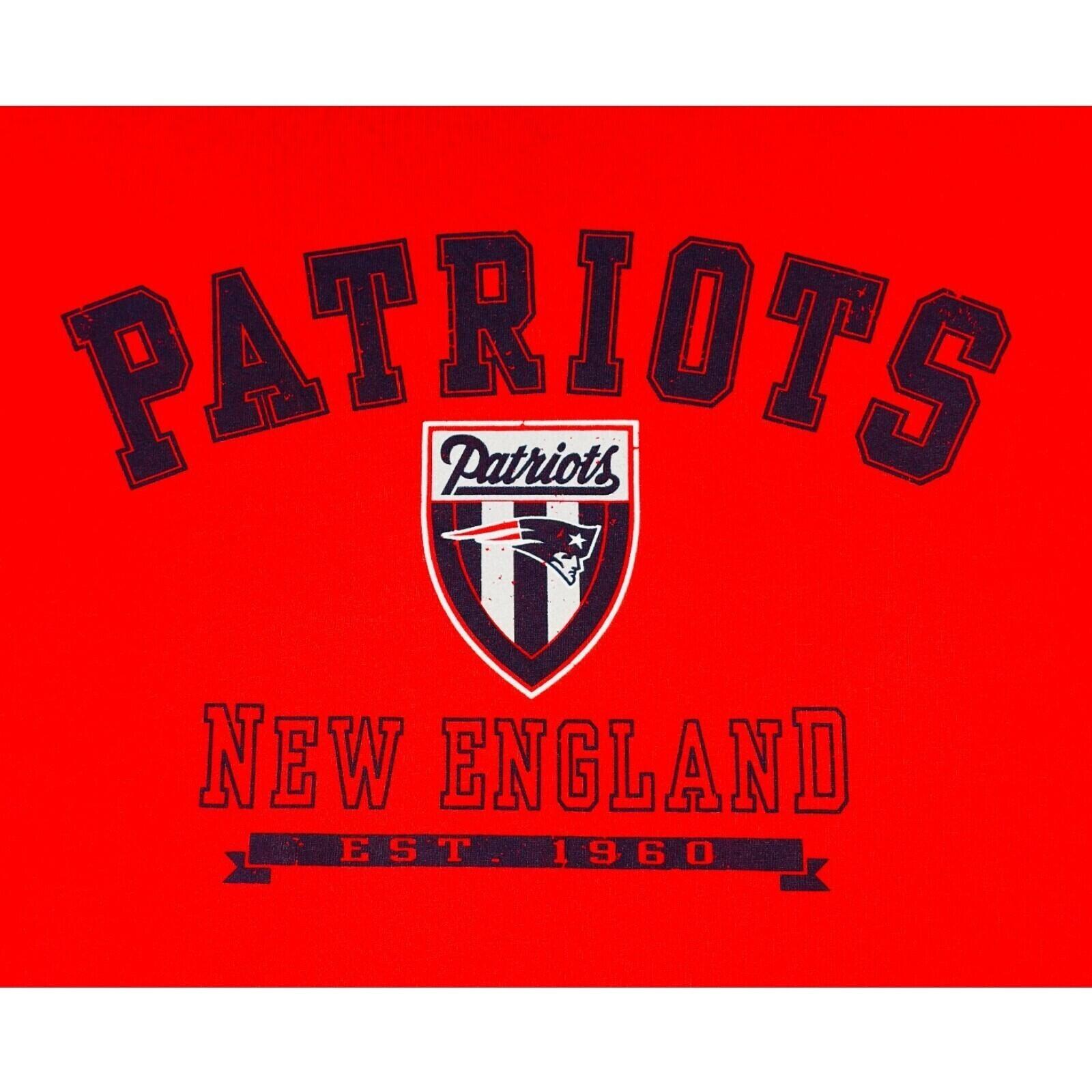 NFL Patriots T-Shirt Men's UK Size XL Red Short Sleeve