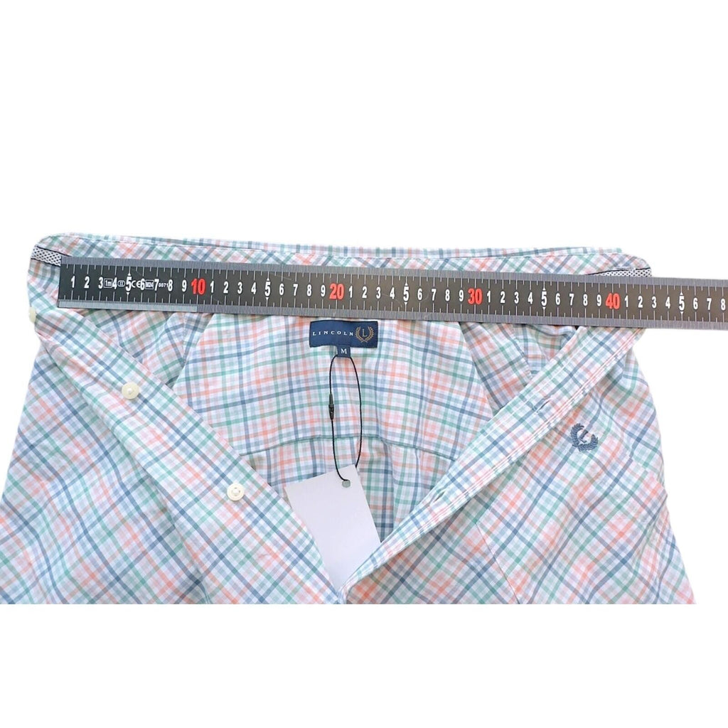 Lincoln Shirt Men's Uk Size M Multicolour Embroidered Logo