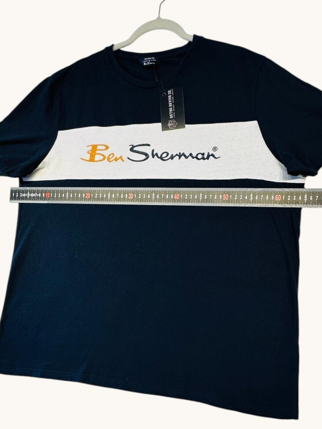 Ben Sherman T-Shirt Men's UK Size XL Blue Graphic Print