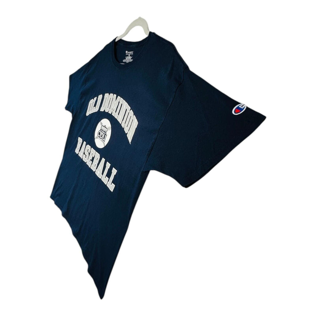 Champion Old Dominion T-Shirt Me's UK Size XL Blue Baseball