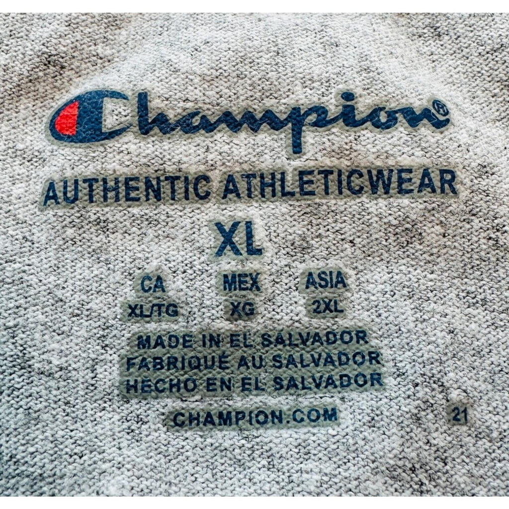 Champion Chapman T-Shirt Men's Uk Size XL Grey Graphic Print