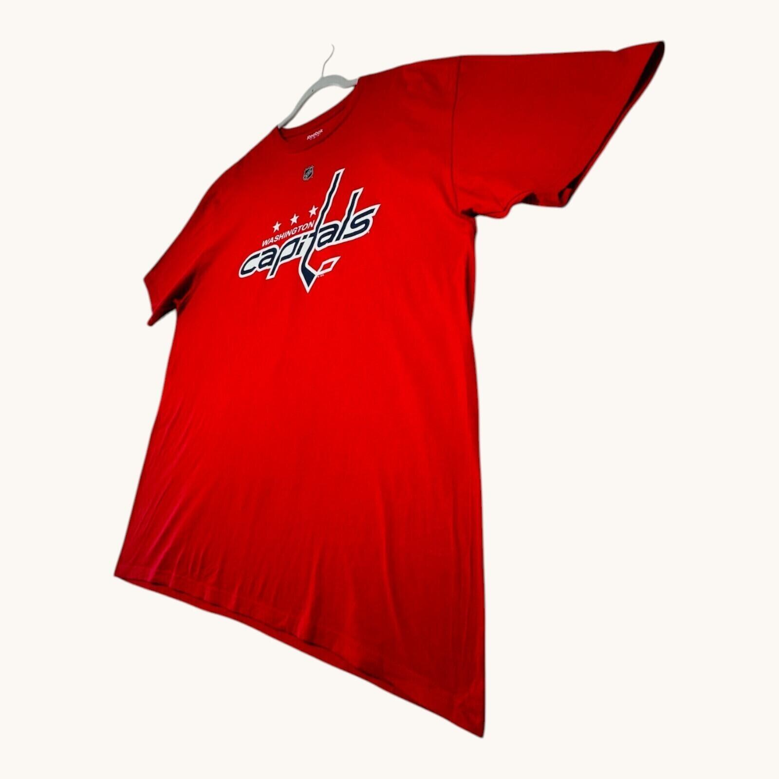 Reebok Washington Capitals T-Shirt Men's UK Size 2XL Red