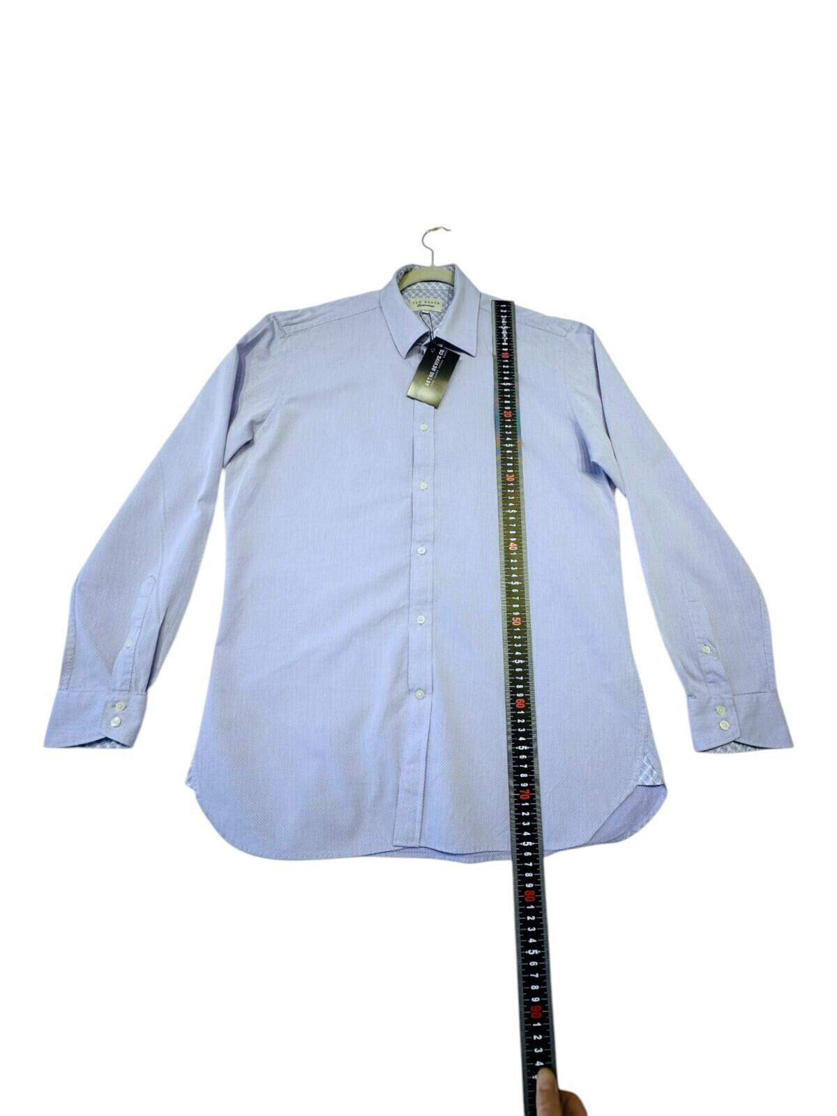 Ted Baker Shirt Men's UK Size L Blue Endurance Long Sleeve