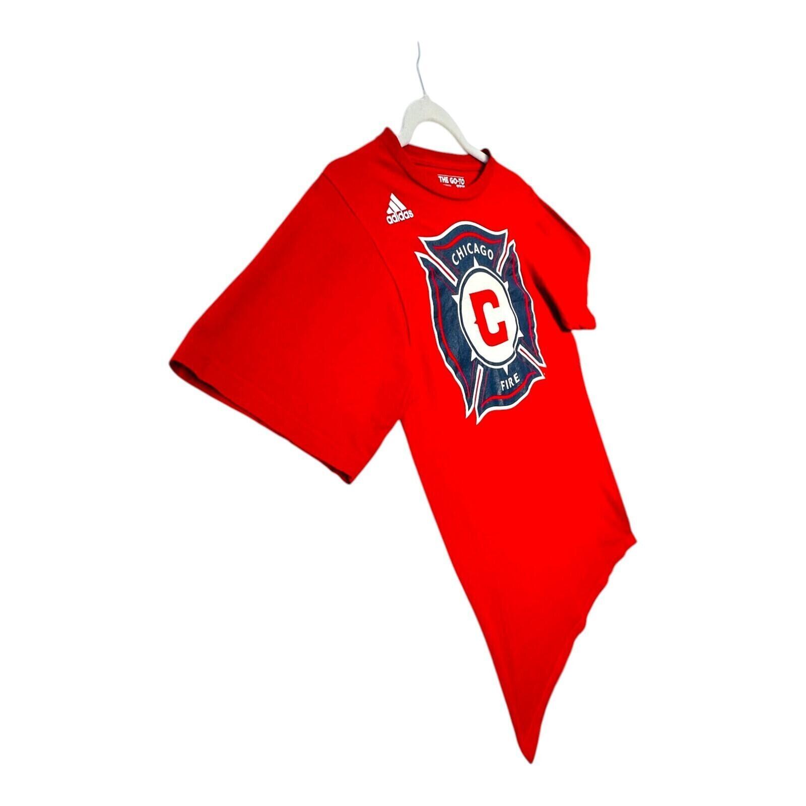 Adidas Chicago Fire T-Shirt Men's UK Size L Red Graphic