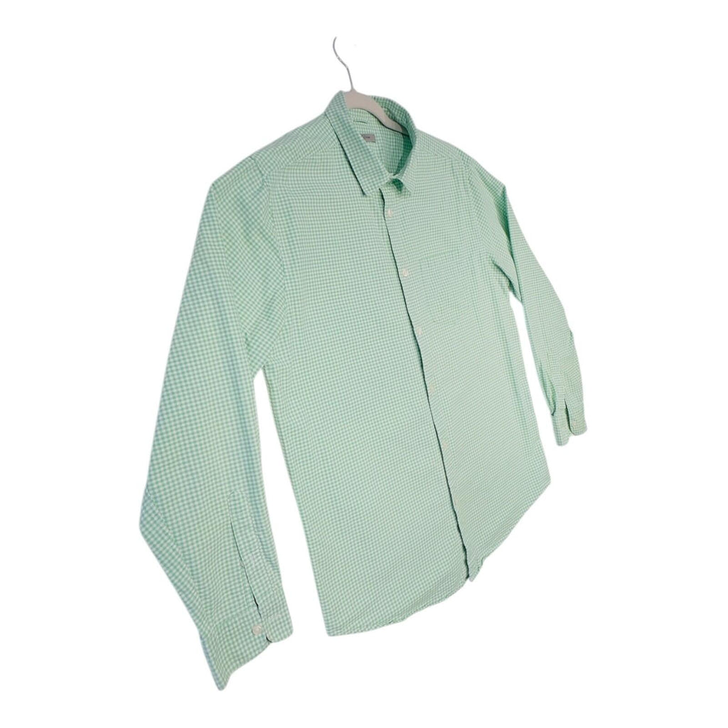 Tu Man Shirt Men's UK Size L Green Check Long Sleeve