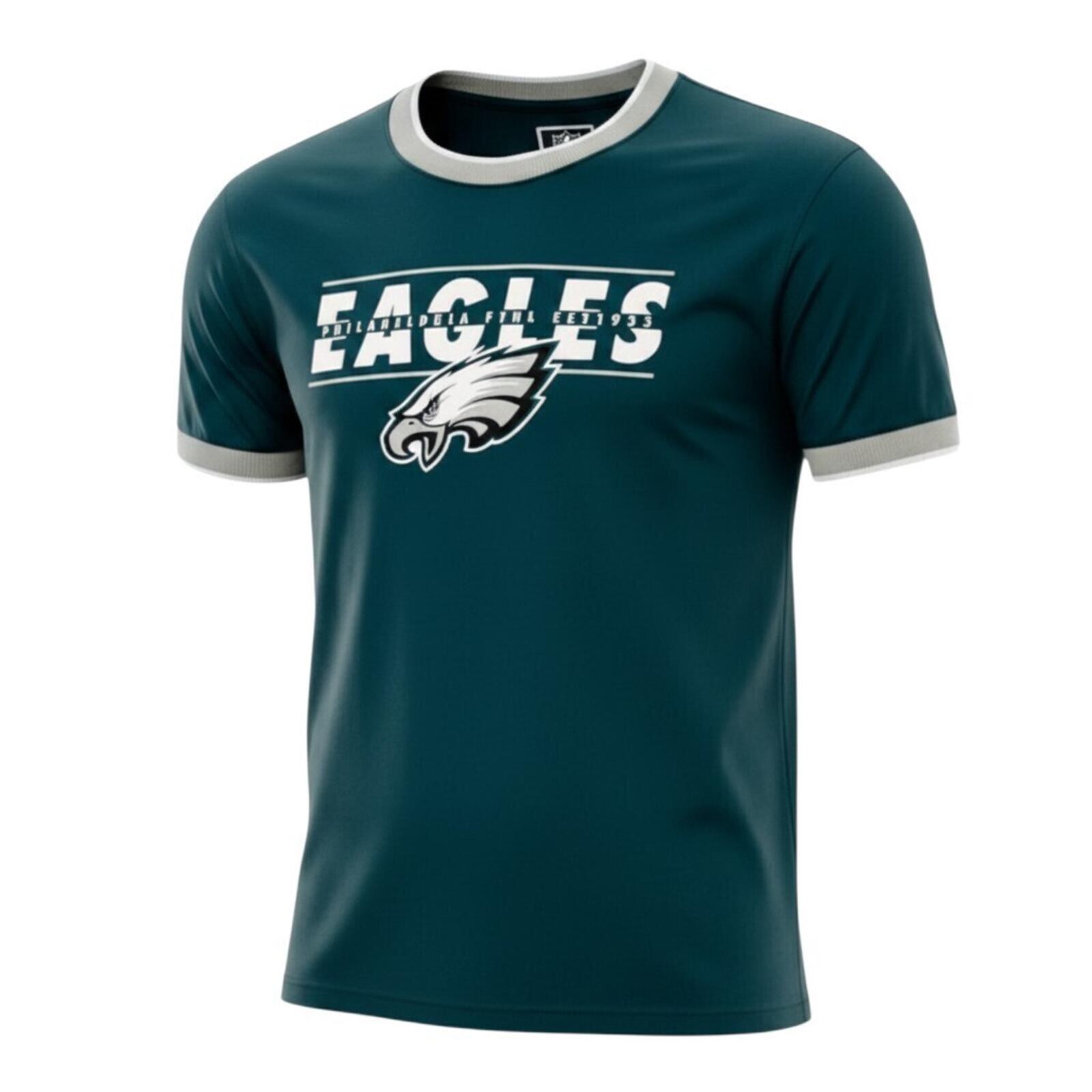 NFL Philadelphia Eagles T-Shirt Men's UK Size M Crew Neck