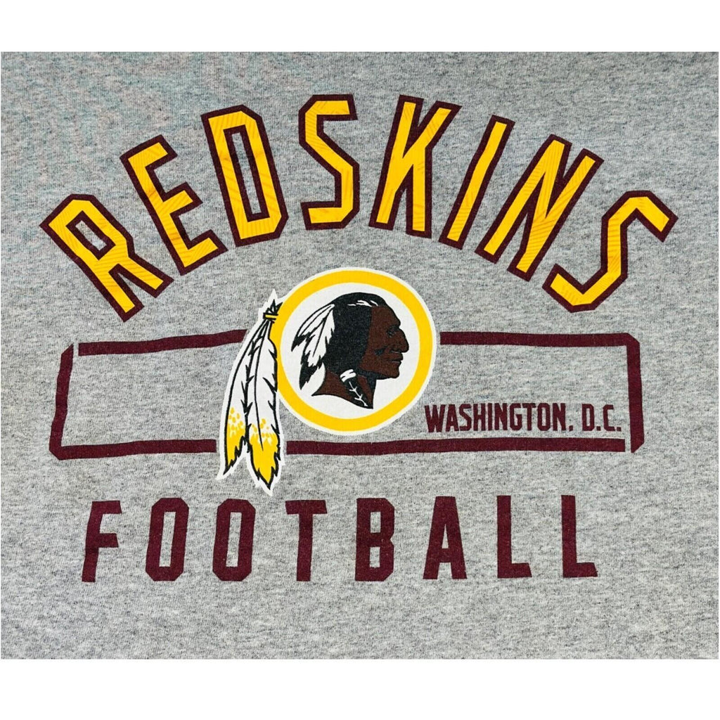 NFL Redskins T-Shirt Men's UK Size L Grey Graphic Print