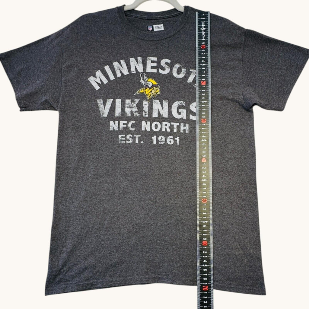NFL Minnesota Vikings T-Shirt Men's UK Size M Grey Crew Neck