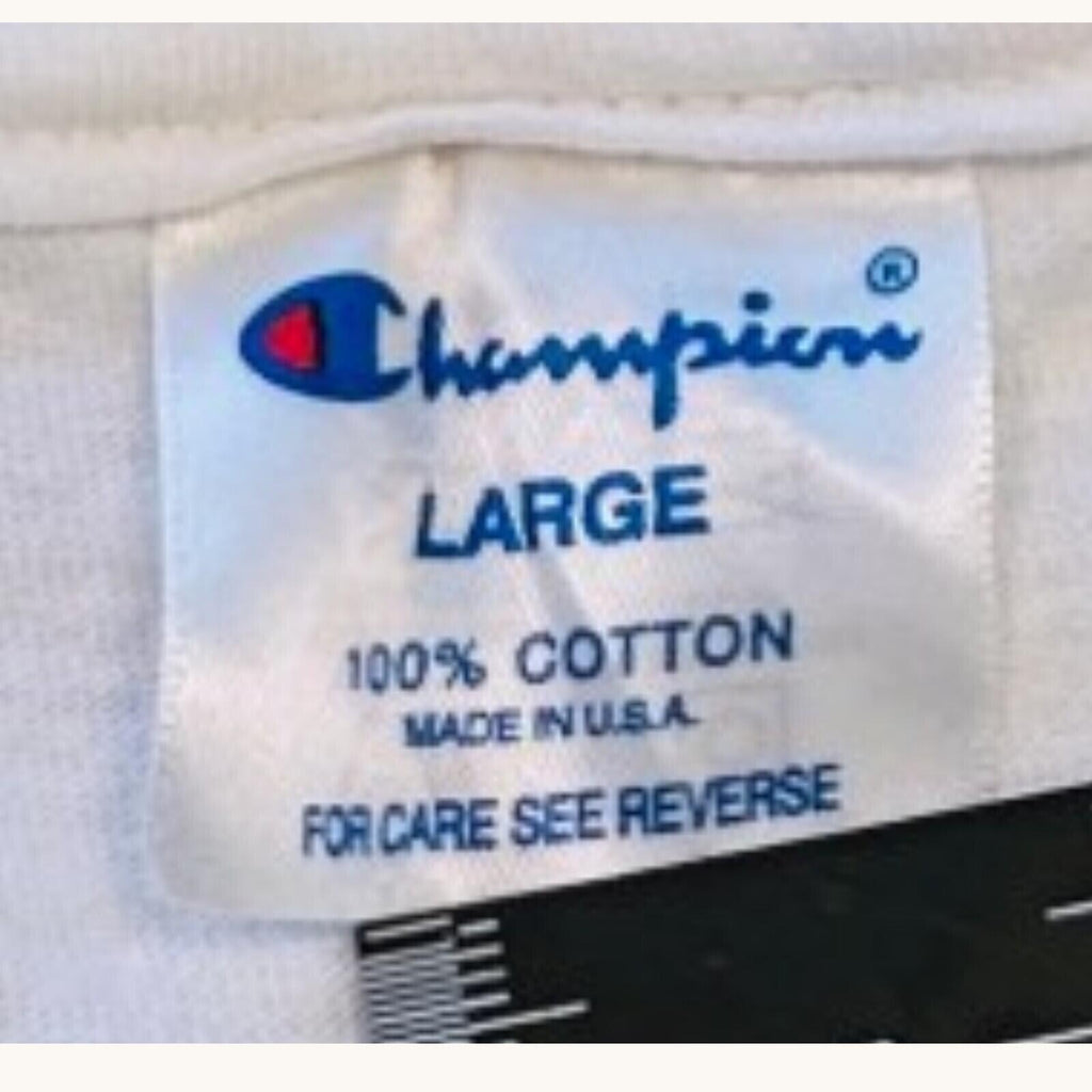 Champion Wesleyan Lacrosse T-Shirt Men's UK Size L White