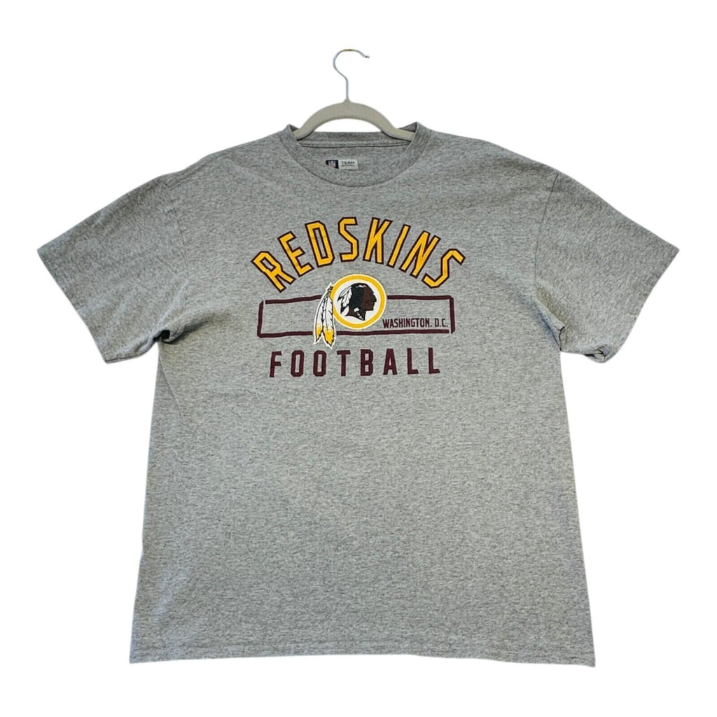 NFL Redskins T-Shirt Men's UK Size L Grey Graphic Print