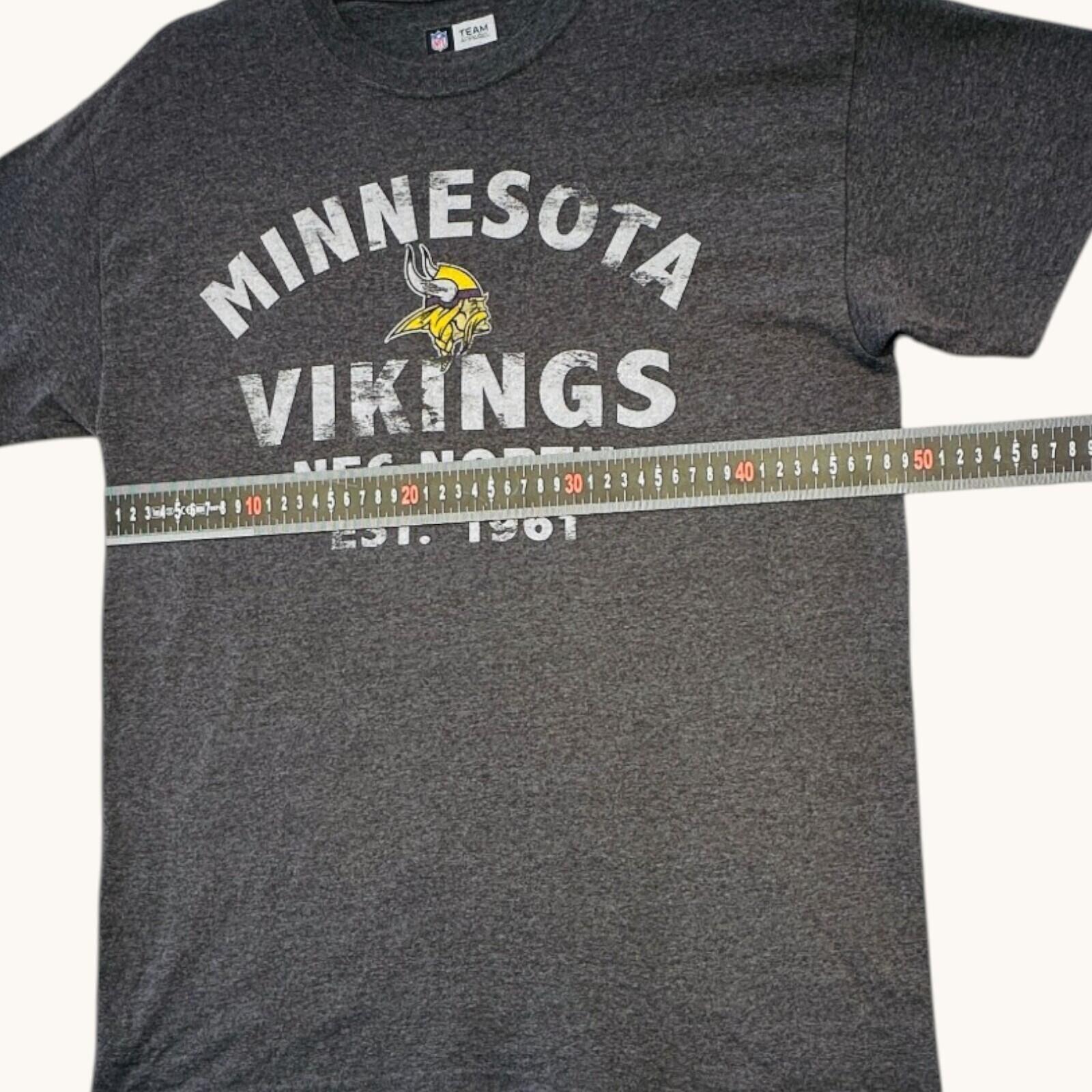 NFL Minnesota Vikings T-Shirt Men's UK Size M Grey Crew Neck