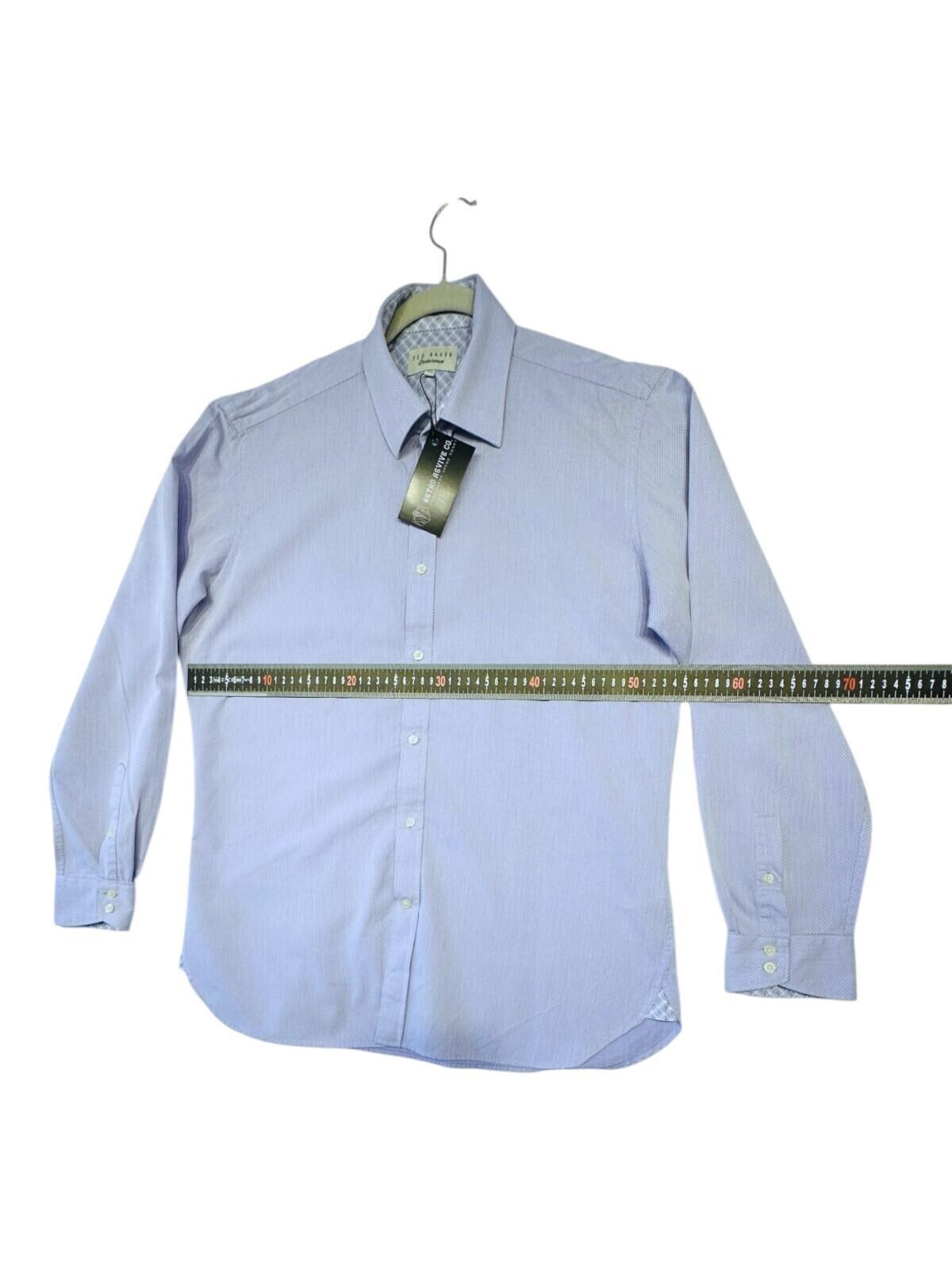 Ted Baker Shirt Men's UK Size L Blue Endurance Long Sleeve