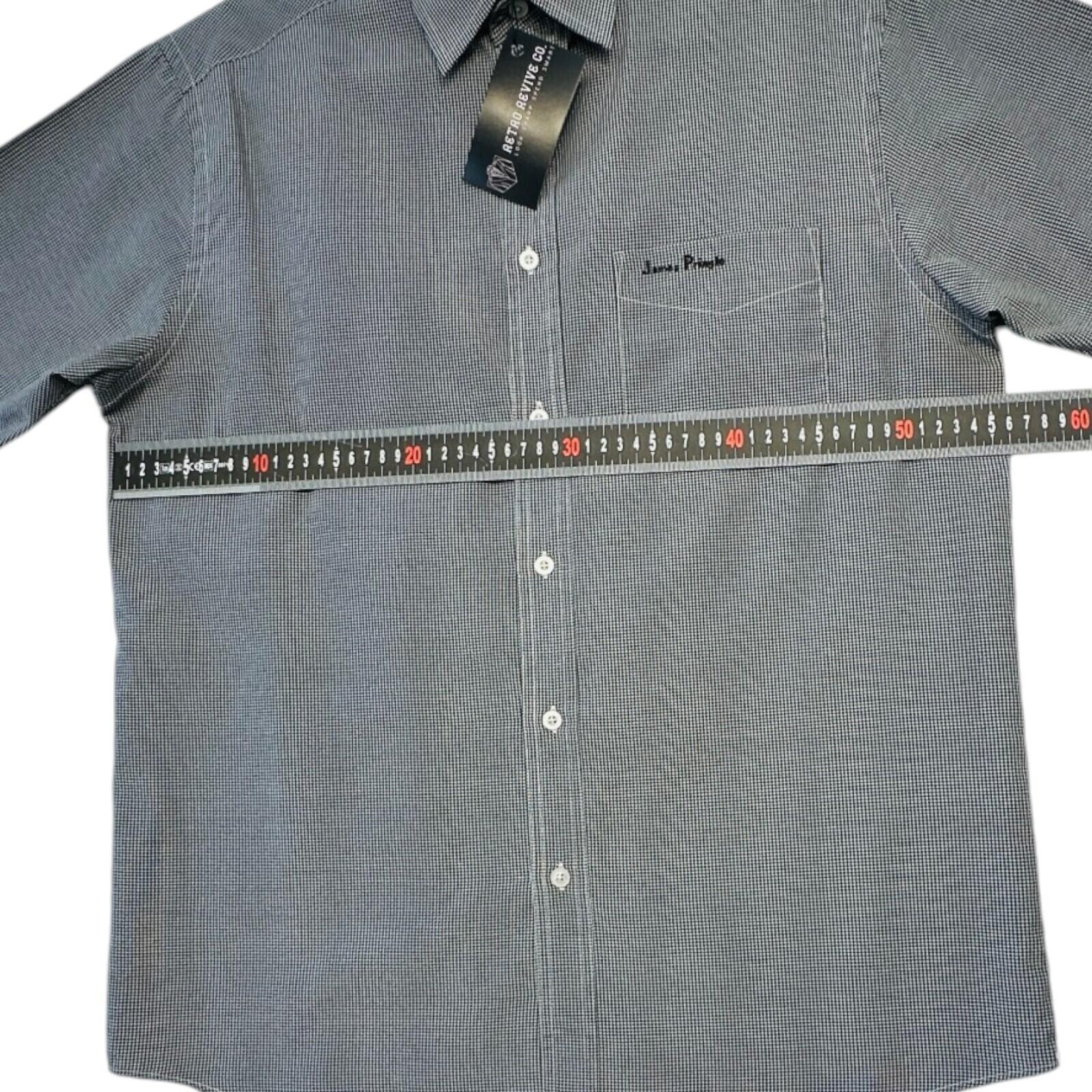 James Pringle Shirt Men's UK Size M Grey Embroidered Logo