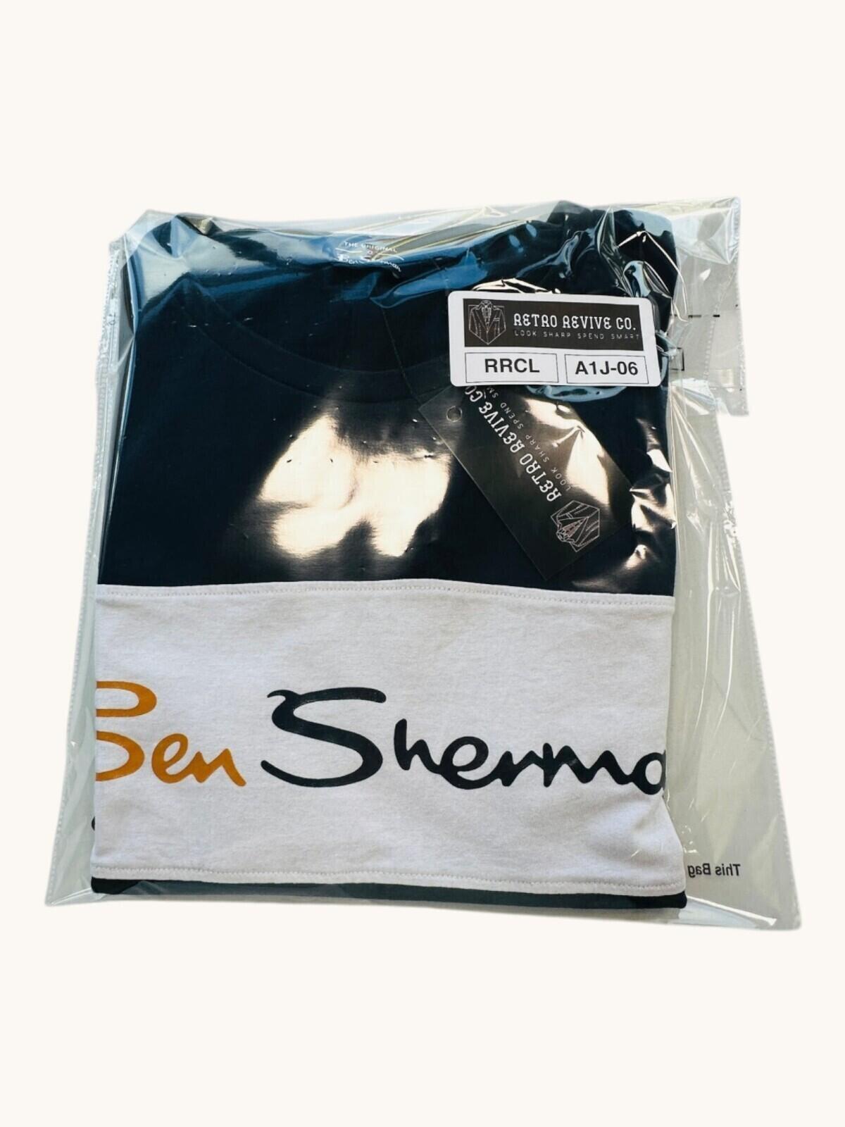 Ben Sherman T-Shirt Men's UK Size XL Blue Graphic Print