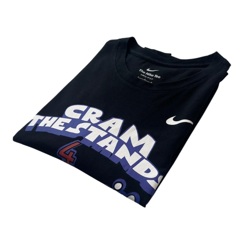Nike Cram The Stands T-Shirt Men's UK Size L Black Crew Neck